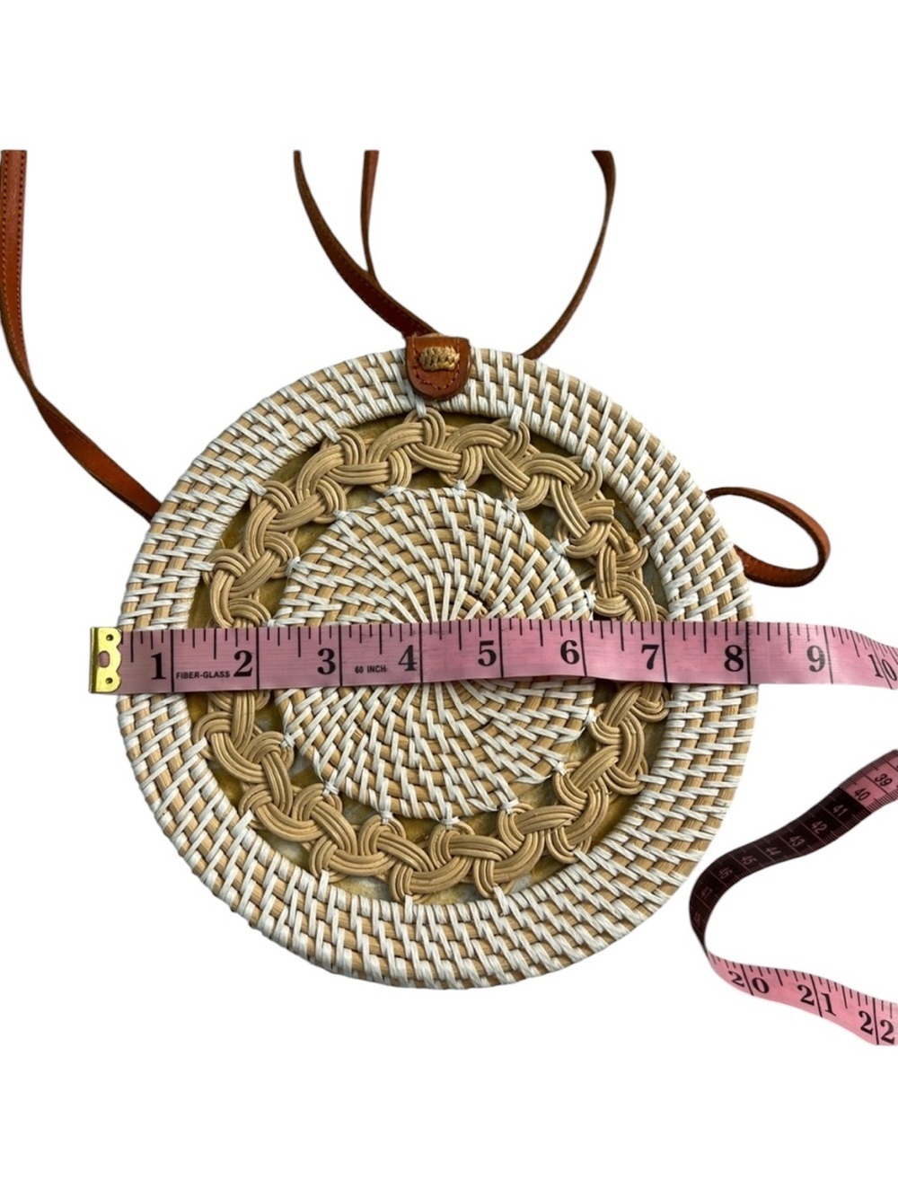 Rattan Canteen Crossbody Bag - Picture 6 of 7